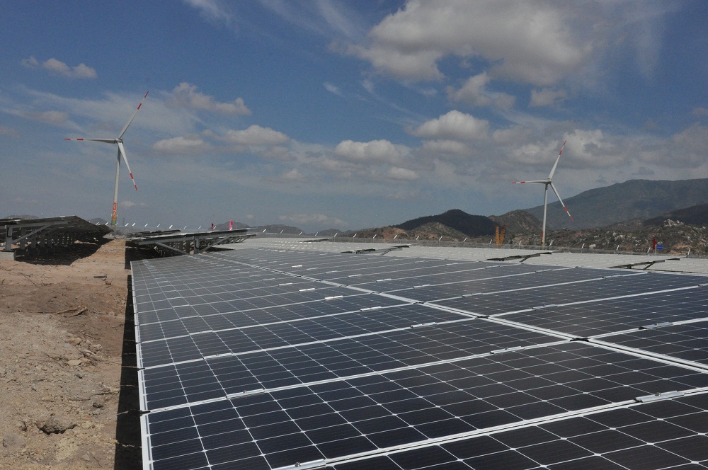 Dự án điện mặt trời do Tập đoàn Trung Nam triển khai tại Ninh Thuận.