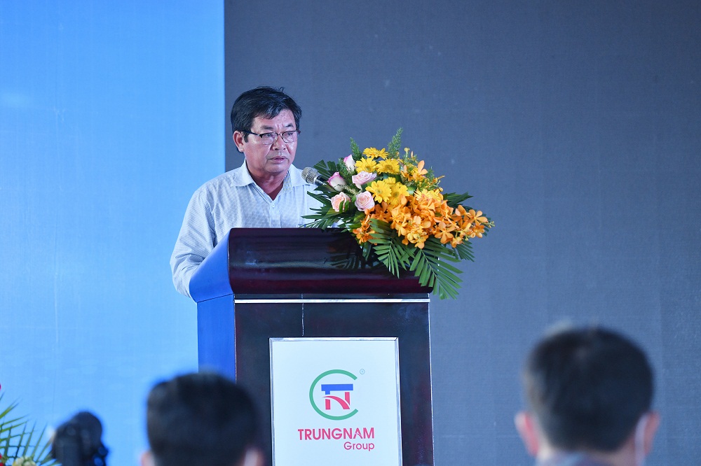 Chủ tịch UBND tỉnh Ninh Thuận, ông Lưu Xuân Vĩnh phát biểu tại lễ động thổ Dự án.