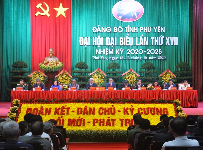 Đại hội đại biểu tỉnh Phú Yên lần thứ 17, nhiệm kỳ 2020-2025