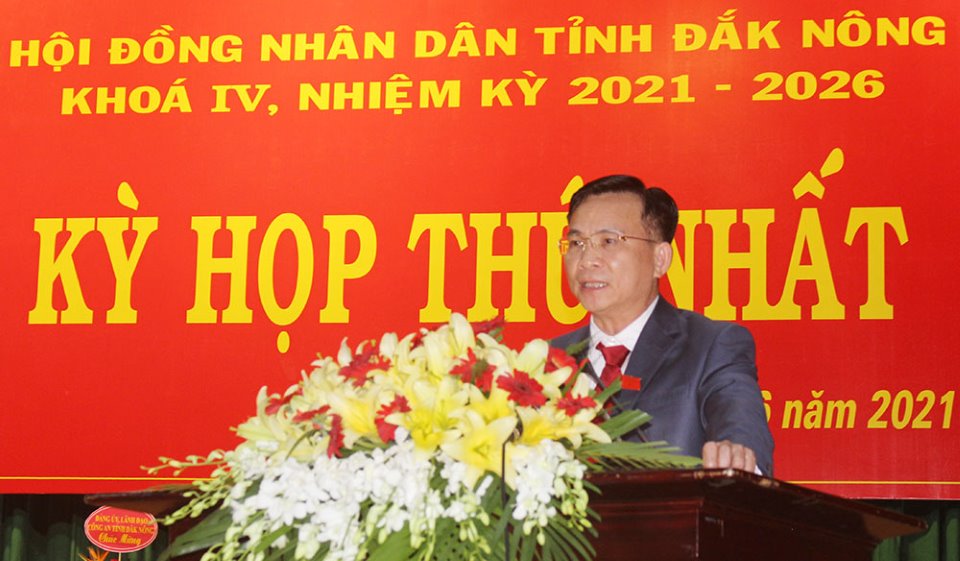 Ông Hồ Văn Mười trở thành tân chủ tịch UBND tỉnh Đắk Nông.