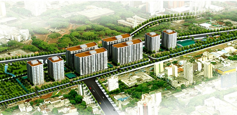 Phối cảnh Dự án Khu chung cư nhà ở xã hội Khu công nghiệp Hòa Khánh.