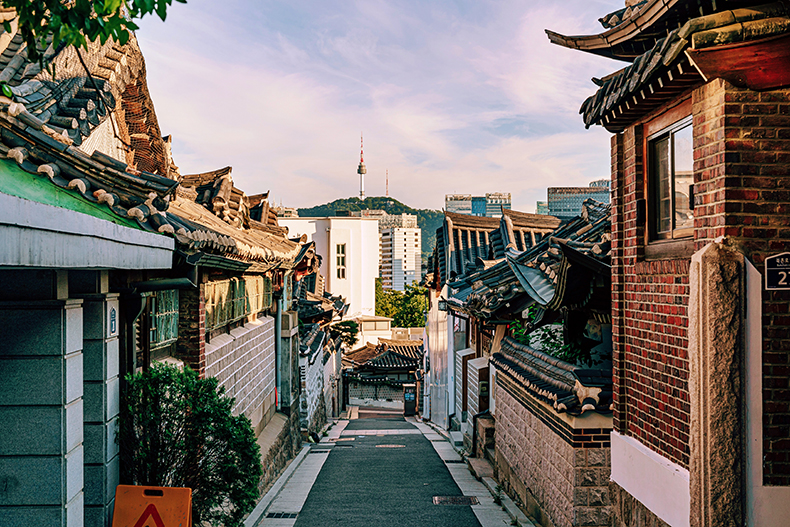 Làng Hanok Bukchon (Seoul). (Ảnh: KTO)