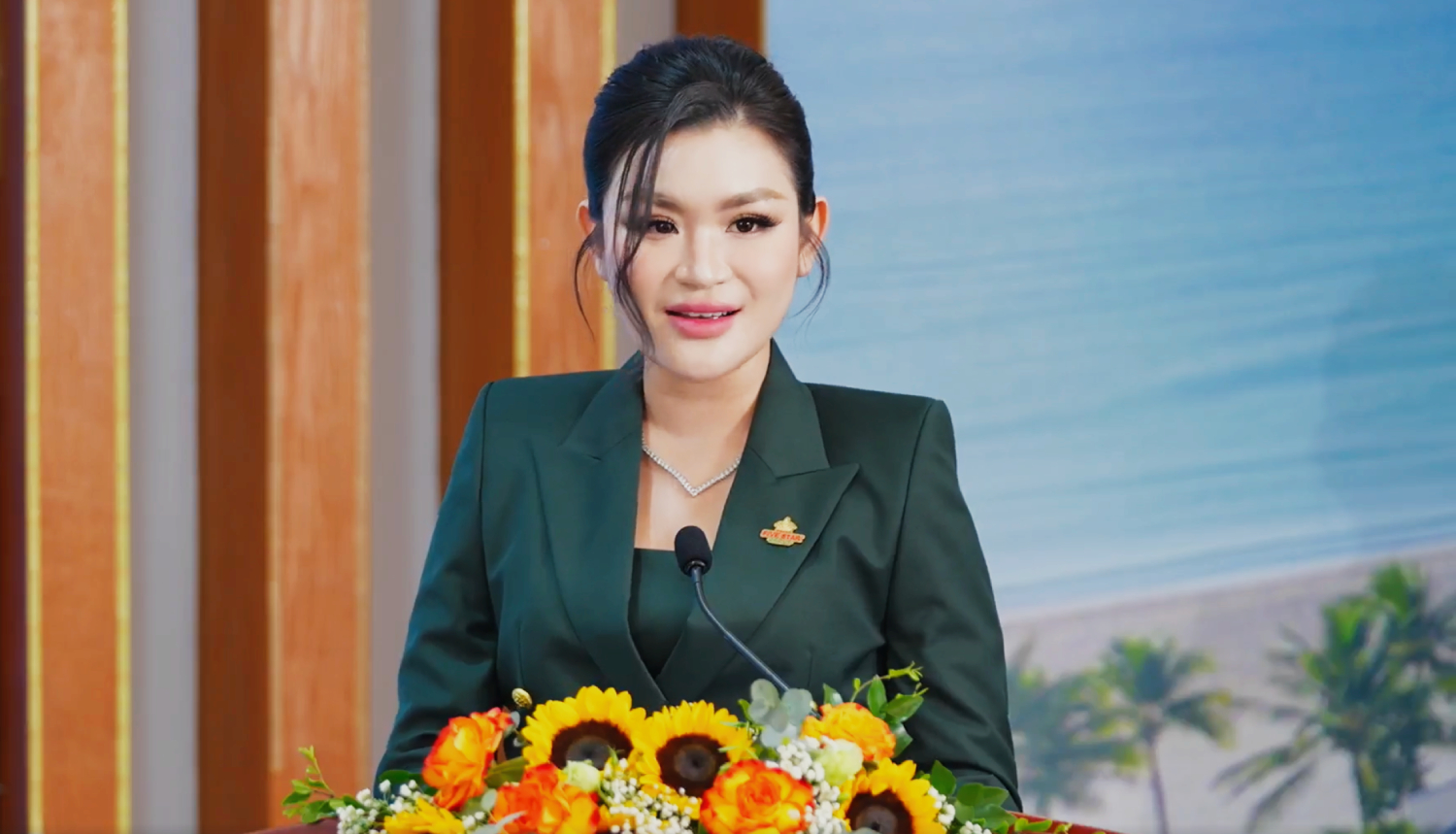 B&agrave; Trần Diễm My, Ph&oacute; Chủ tịch HĐQT Tập đo&agrave;n Five Star Group ph&aacute;t biểu tham luận tại Hội thảo &ldquo;Thị trường bất động sản du lịch 2026: K&ecirc;nh lưu tr&uacute; d&ograve;ng tiền&rdquo; do B&aacute;o t&agrave;i ch&iacute;nh - Đầu tư tổ chức s&aacute;ng 23/6.