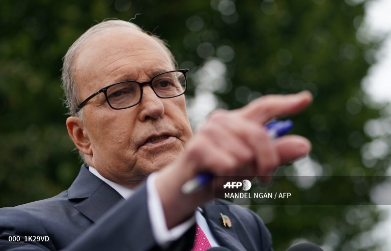 Cố vấn kinh tế của Nhà Trắng Larry Kudlow. Ảnh: AFP