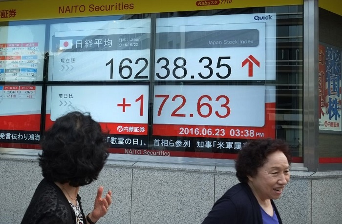 chứng khoán Nhật Bản dẫn đầu sóng tăng tại thị trường châu Á trong phiên giao dịch 5/11. Ảnh minh họa: AFP