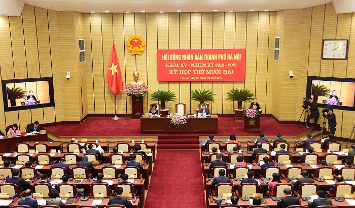 Kỳ họp thứ 12 HĐND thành phố Hà Nội.