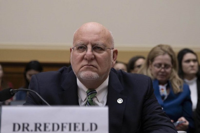 Giám đốc Trung tâm Phòng và Kiểm soát Dịch bệnh Mỹ Robert Redfield. Ảnh: AFP