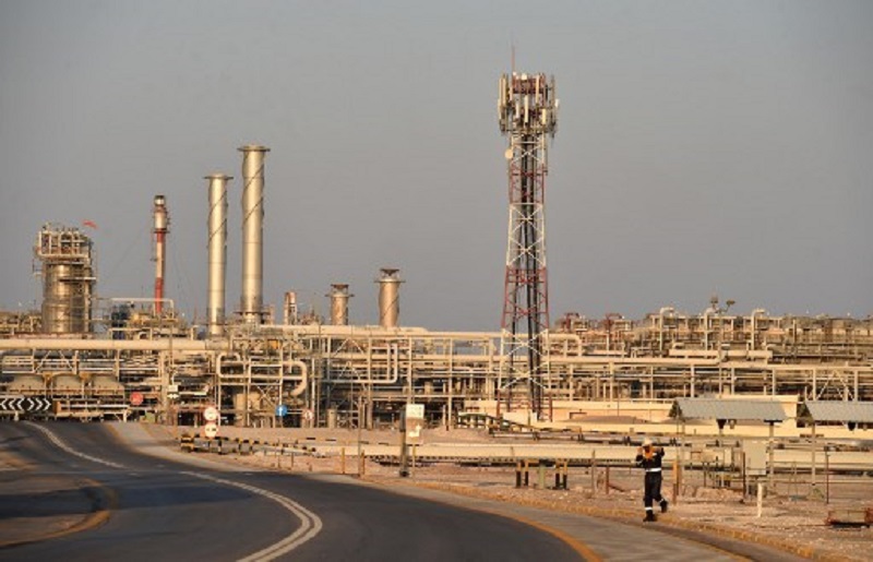 Nhà máy lọc dầu Abqaiq của tập đoàn năng lượng Aramco của Saudi Arabia. Ảnh: AFP