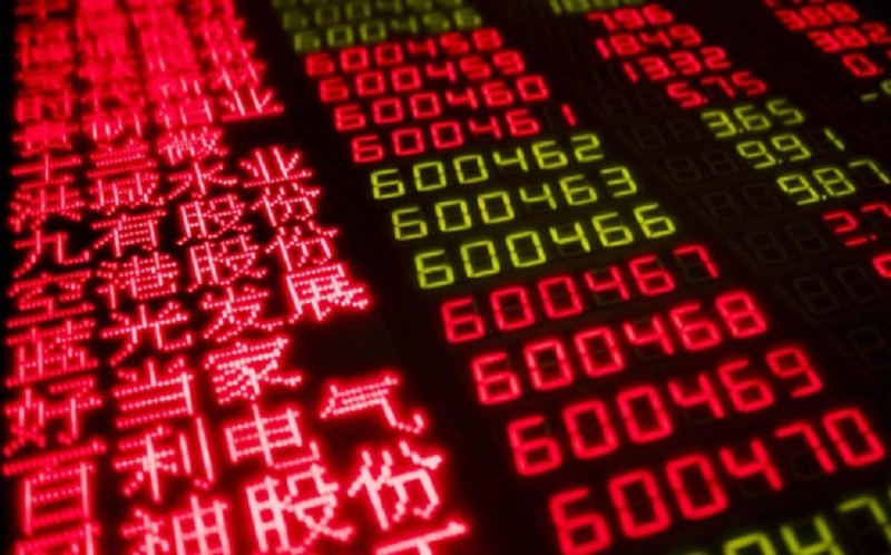 Chỉ số Hang Seng của Hong Kong lặn 0,81% khi cổ phiếu của ngân hàng HSBC mất 2,03%. Ảnh: AFP
