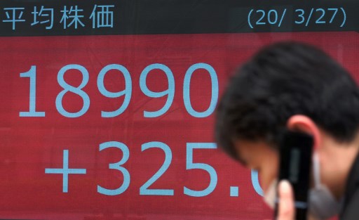Chỉ số Nikkei 225 của Nhật Bản tăng 1,06% trong phiên giao dịch sáng nay 8/6. Ảnh: AFP