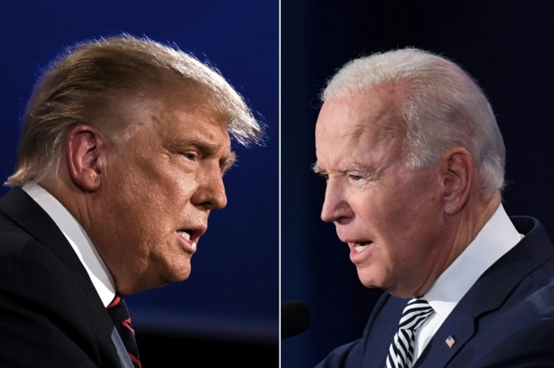 Donald Trump (trái) và Joe Biden có màn đấu khẩu trực diện gay gắt kéo dài 90 phút vào tối ngày 29/9. Ảnh: AFP  