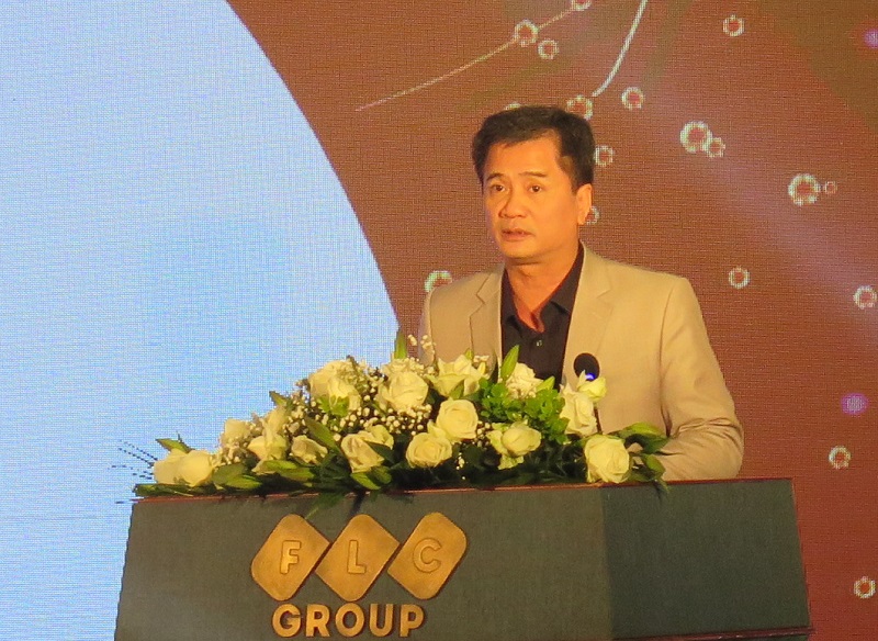 Ông Nguyễn Văn Đính, Phó tổng thư ký Hiệp hội bất động sản Việt Nam phát biểu tại Tọa đàm. 