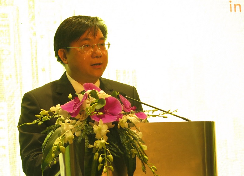 Ông Trần Duy Đông, Thứ trưởng Bộ Kế hoạch và Đầu tư phát biểu tại hội nghị.