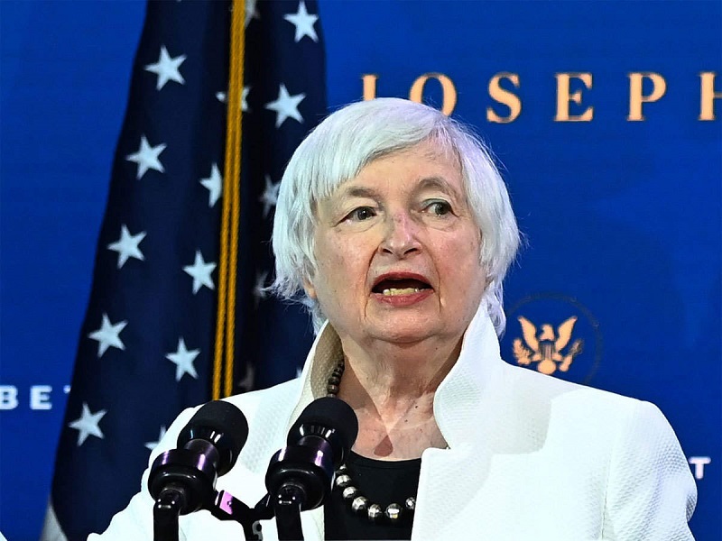 Bộ trưởng tài chính Mỹ Janet Yellen. Ảnh: AFP