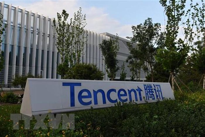 Trụ sở Tencent tại Bắc Kinh, Trung Quốc ngày 7/8/2020. Ảnh: AFP/TTXVN