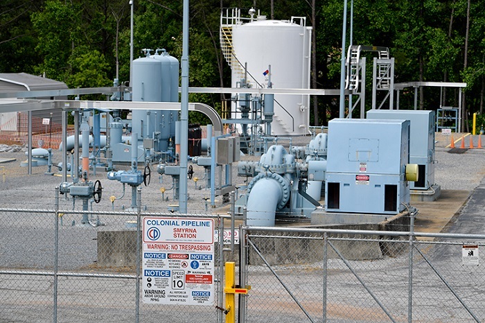 Một trạm vận chuyển nhiên liệu của Colonial Pipeline tại thành phố Smyrna, bang Georgia. Ảnh: AFP