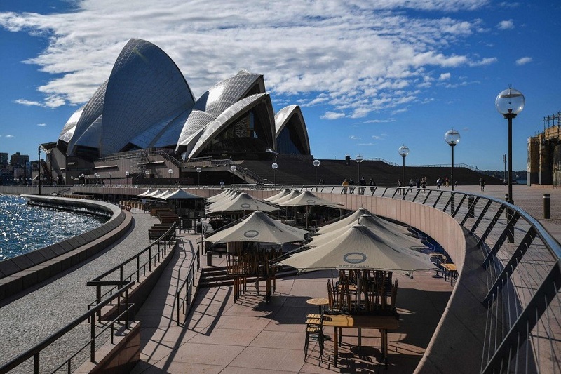 Khu vực nhà hát Opera House tại Sydney vào ngày 26/6. Ảnh: AFP