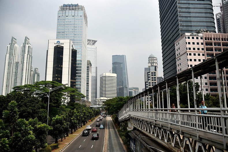 Một góc trung tâm thủ đô Jakarta, Indonesia. Ảnh: AFP 