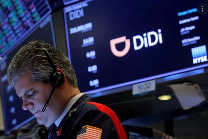 “Siêu ứng dụng” gọi xe Didi huy động được 4,4 tỷ USD từ thương vụ chào bán cổ phiếu lần đầu ra công chúng (IPO) trên Sàn chứng khoán New York vào cuối tháng 6/2021. Ảnh: Reuters