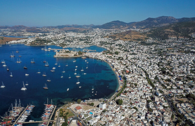 Thành phố Bodrum bên bờ Biển Aegean, phía tây nam Thổ Nhĩ Kỳ. Ảnh: AFP