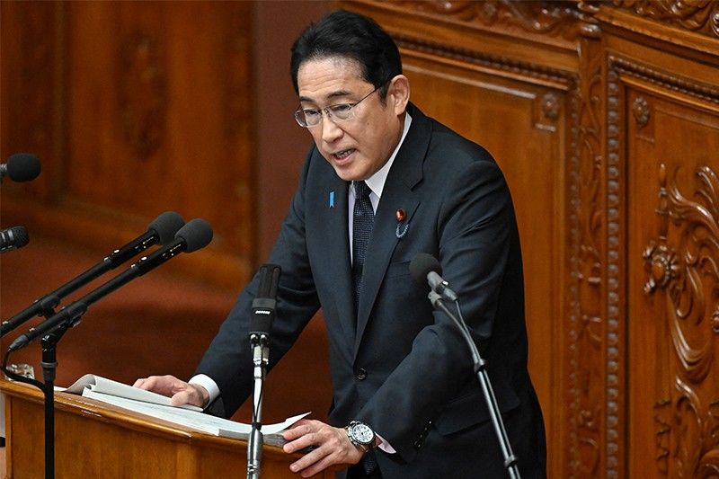Thủ tướng Nhật Bản Fumio Kishida phát biểu về chính sách của mình trước Quốc hội vào ngày 23/10/2023. Ảnh: AFP
