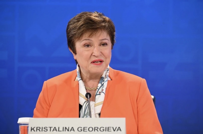 Tổng giám đốc Quỹ Tiền tệ quốc tế (IMF) Kristalina Georgieva. Ảnh: AFP/TTXVN