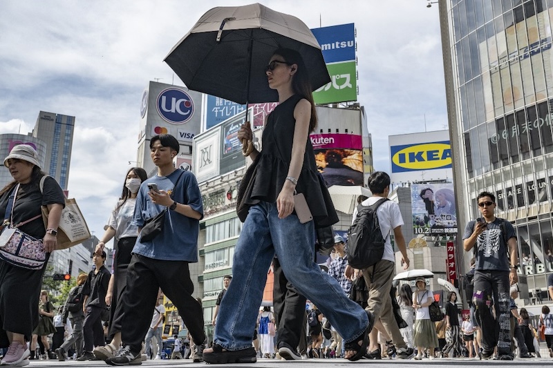 Một góc đường phố ở Tokyo, Nhật Bản vào ngày 19/9/2024. Ảnh: AFP