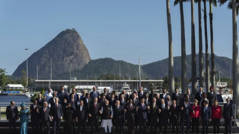 Các nhà lãnh đạo G20 chụp ảnh tại lễ khai mạc Hội nghị thượng đỉnh ở Rio de Janeiro, Brazil vào ngày 18/11/2024. Ảnh: AFP