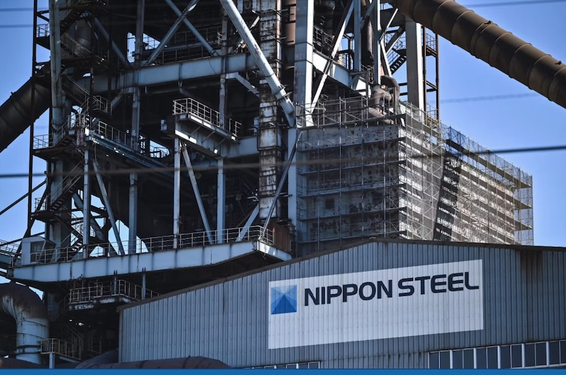 Một cơ sở sản xuất của Nippon Steel ở thành phố Kashima, tỉnh Ibaraki, Nhật Bản. Ảnh: AFP