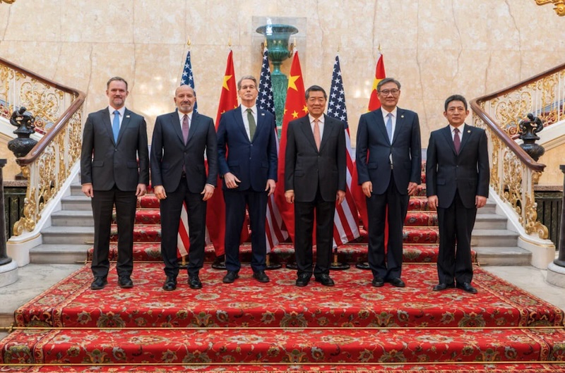 Các quan chức cấp cao của Mỹ và Trung Quốc đã nhất trí về một khuôn khổ nhằm đưa thỏa thuận “đình chiến thương mại” giữa hai bên trở lại đúng hướng. Ảnh: AFP