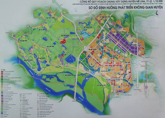 Quy hoạch trung tâm hành chính mới của huyện Mê Linh, Hà Nội