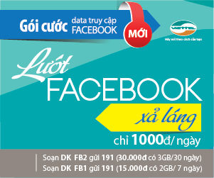 Gói cước FaceBook mới của Viettel