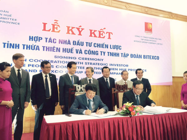 Lễ ký kết Biên bản ghi nhớ Hợp tác Nhà đầu tư Chiến lược giữa UBND tỉnh Thừa Thiên Huế với Tập đoàn Bitexco 