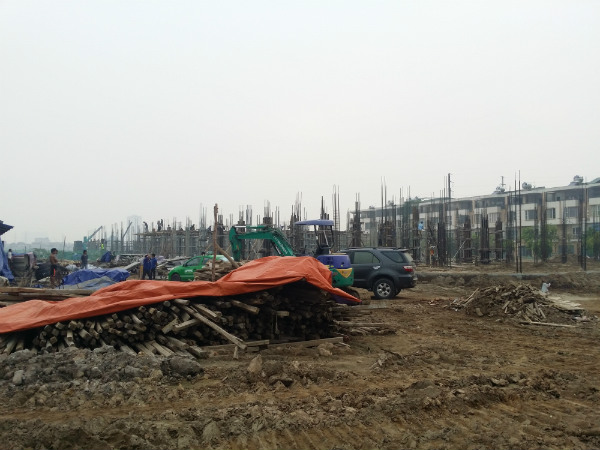 Hạ tầng KĐTM Phú Lương đang hoàn thiện.