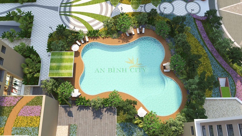 Pic 2: 70% diện tích tại Dự án An Bình City là dành cho cảnh quan và không gian xanh