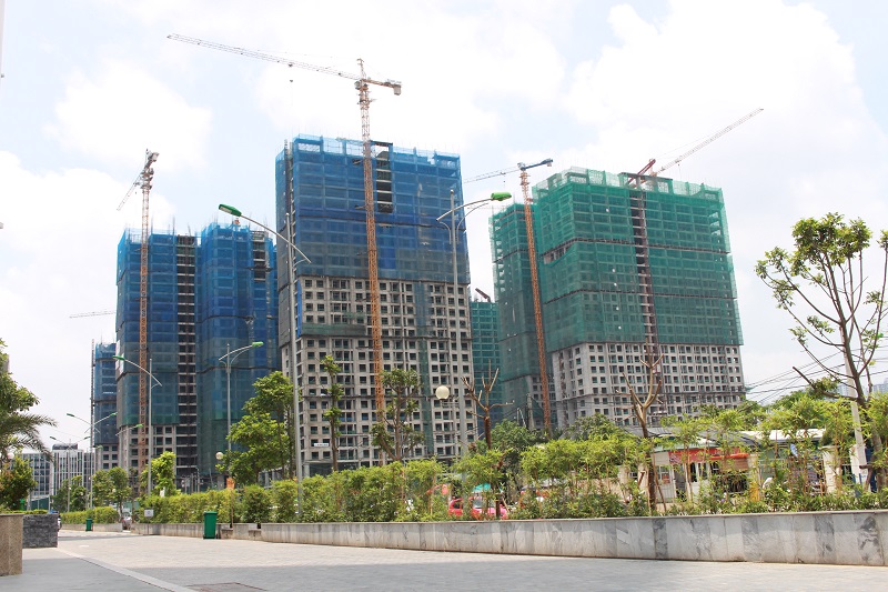 Cả 8 tòa căn hộ An Bình City đều đang thi công vượt tiến độ