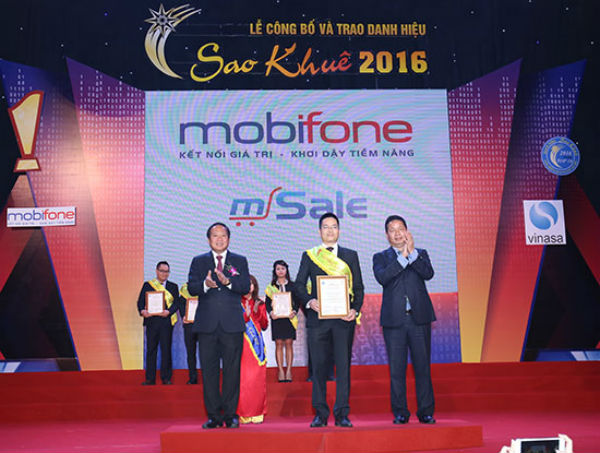     Sản phẩm phần mềm mSale của MobiFone được tôn vinh trong Top 10 nhóm sản phẩm dịch vụ CNTT xuất sắc nhất tại giải  Sao Khuê 2016