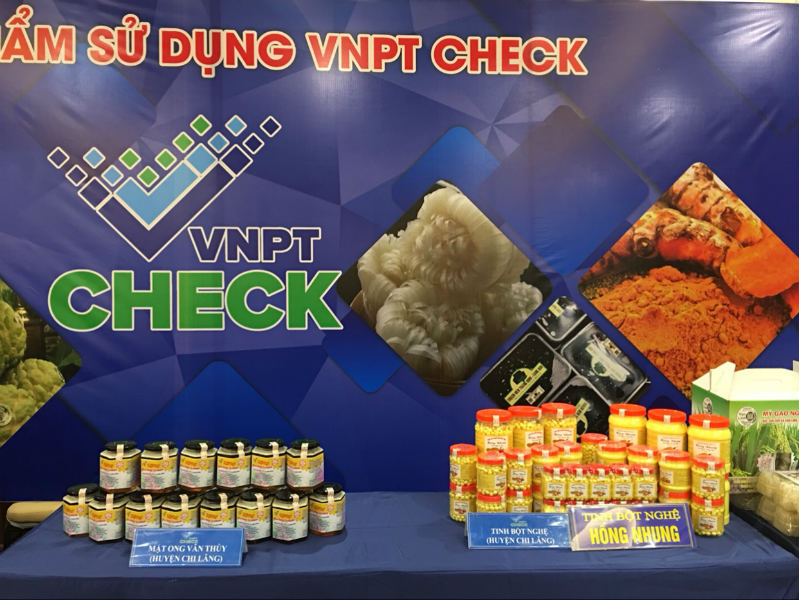 Các sản phẩm nông nghiệp đặc sản của Lạng sơn sử dụng tem truy xuất nguồn gốc hàng hóa VNPT Check.