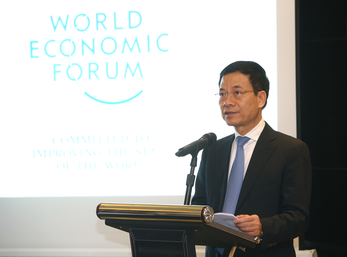 Bộ trưởng Nguyễn Mạnh Hùng phát biểu tại Sự kiện