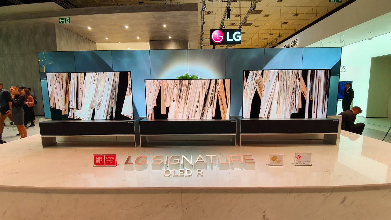 Mẫu TV cuộn siêu sang của LG tại CES 2020.