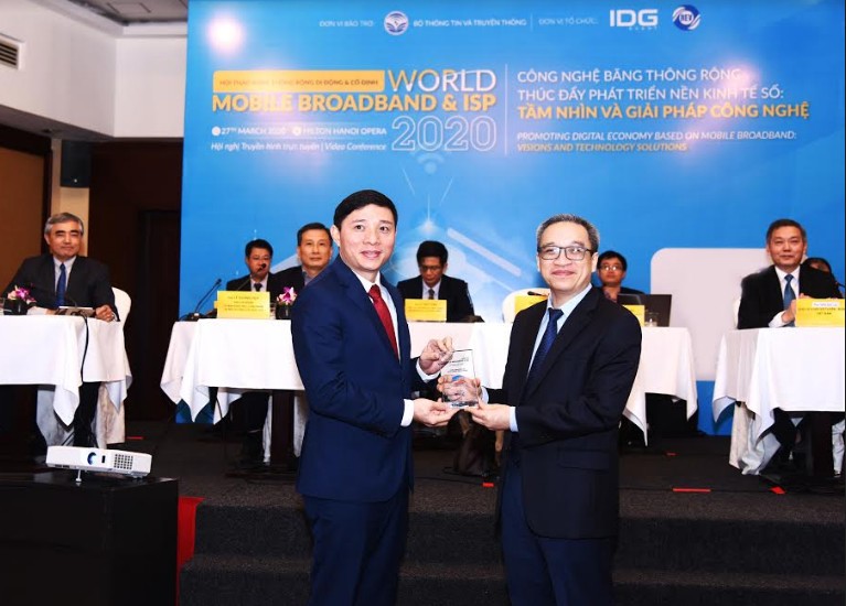 danh hiệu “Chất lượng băng thông rộng di động” tốt nhất Việt Nam năm 2020