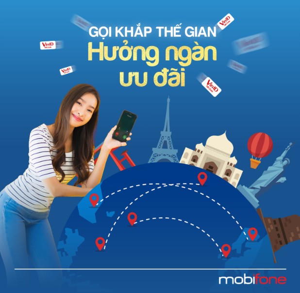 các thuê bao sử dụng dịch vụ thoại quốc tế chiều đi của MobiFone có cơ hội nhận hàng ngàn VinID Giftcode có giá trị tương ứng lên tới 50% cước thoại quốc tế