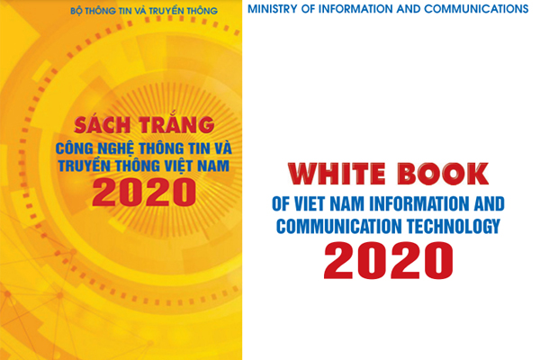 Bìa phiên bản Tiếng Việt và tiếng Anh cuốn Sách Trắng CNTT&TT Việt Nam năm 2020.