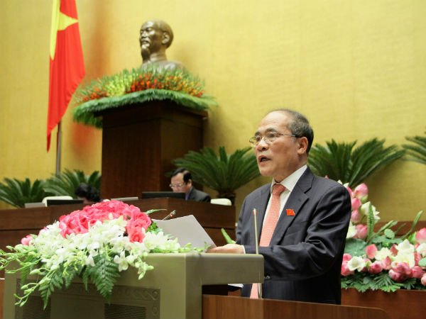 Chủ tịch Quốc hội Nguyễn Sinh Hùng phát biểu bế mạc Kỳ họp thứ 9, Quốc hội khóa XIII