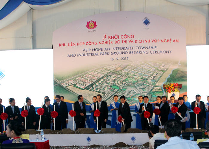 Thủ tướng Nguyễn Tấn Dũng khởi công Dự án VSIP Nghệ An