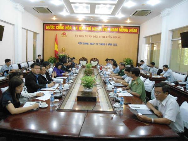 Đoàn cán bộ Bộ Ngoại giao Thái Lan làm việc với lãnh đạo tỉnh Kiên Giang ngày 24/9