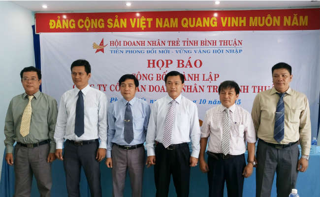 Ban lãnh đạo Công ty cổ phần doanh nhân trẻ Bình Thuận