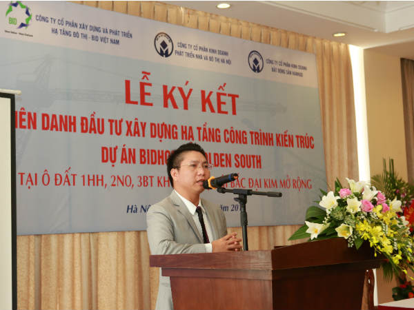  Ông Trần Văn Mạnh – Chủ tịch HĐQT kiêm TGĐ BID Việt Nam phát biểu tại lễ ký kết