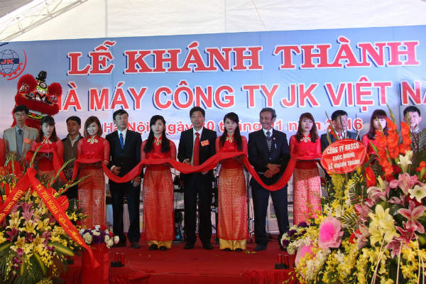 Lễ khánh thành nhà máy của Công ty JK Việt Nam tại KCN Phú Nghĩa (Chương Mỹ, Hà Nội)