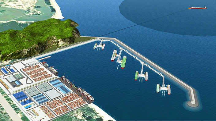 Mô hình cảng Bãi Gốc gắn với Nhà máy lọc hóa dầu Vũng Rô